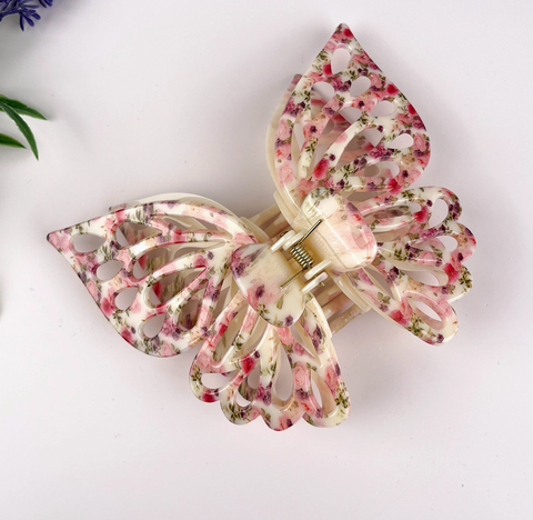 XL Double Layer Butterfly Hair Claw Clip- Color Options