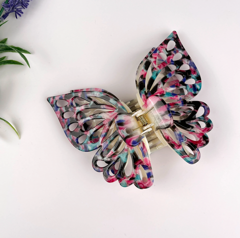 XL Double Layer Butterfly Hair Claw Clip- Color Options