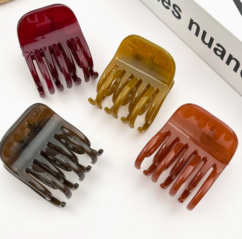 Small Jelly Simple Hair Claw Clip- Color Options