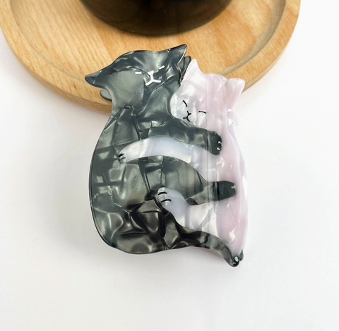 Snuggling Cats Hair Claw Clip