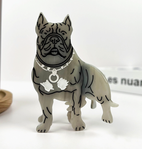 Bulldog Hair Claw Clip