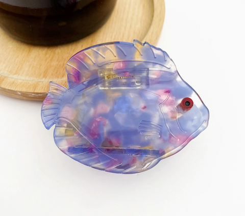 Purple Fish Hair Claw Clip