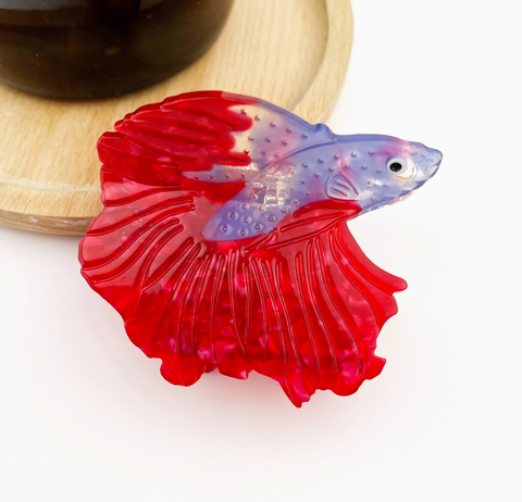 Beta Fish Hair Claw Clip