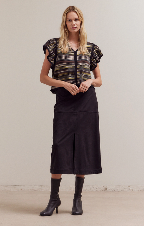 Flutter Sleeve Sweater Top