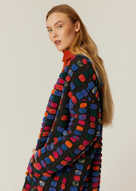 Pom Pom Cardigan Overcoat-Color Options