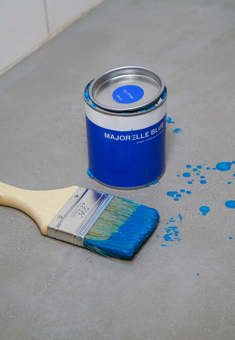 Majorelle Blue Paint Can Candle- Juniper + Mint