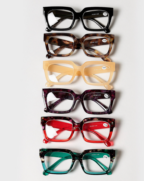 Bold Square Frame Reading Glasses