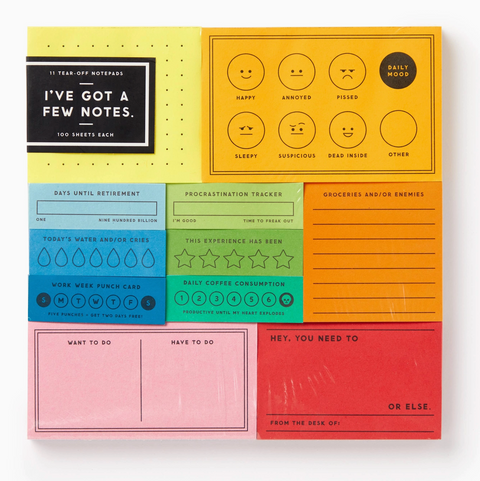 Brass Monkey I've Got A Few Notes Tear-Off Notepad Set