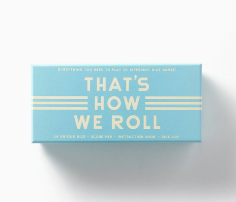 Coffee Table Games-Brass Monkey That's How We Roll Dice Game Set