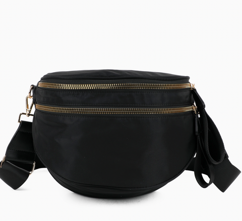 Paulina Nylon Waterproof Multi-Compartment 10" Crossbody Bag