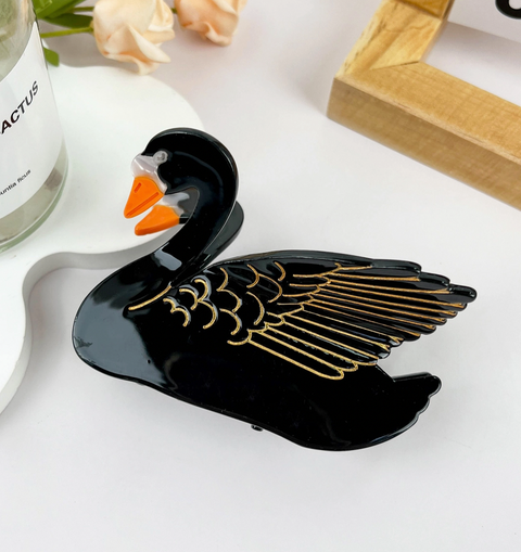 Black Swan Hair Claw Clip