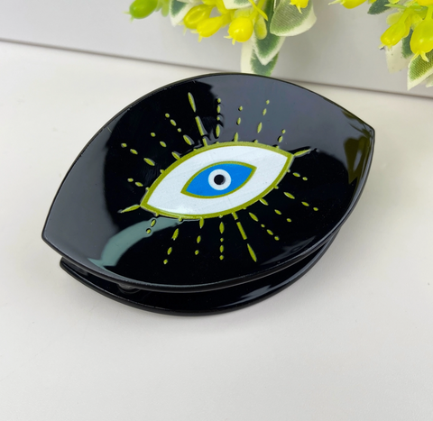 Black Evil Eye Claw Clip