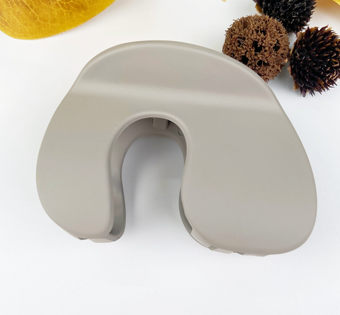 Frosted Simple C-Shaped Hair Claw Clip