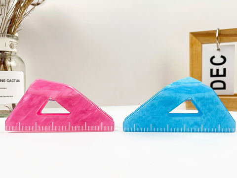 Triangle Ruler Hair Claw Clip