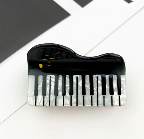 Piano Hair Claw Clip -Options