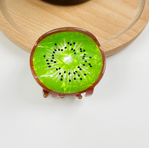 Small Kiwi Hair Claw Clip