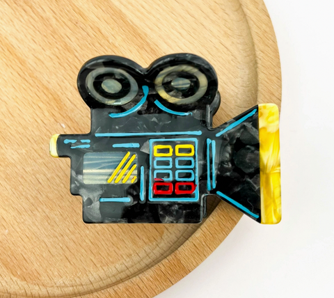 Nostalgia Camcorder Camera Hair Claw Clip