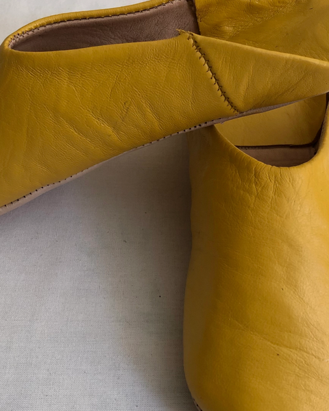 Moroccan Leather Babouche Slipper Slide-on Shoes