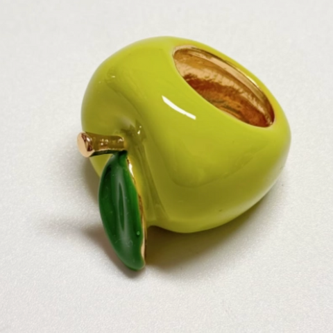 Fruit Basket Ring- Green Apple