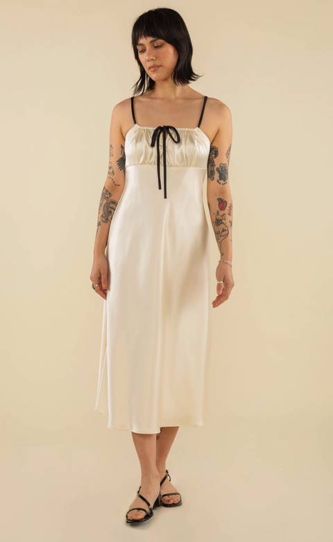 The Nat Satin Slip Dress