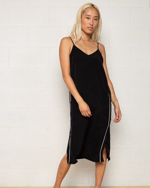 The Benny Piped Slip Dress