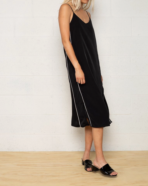 The Benny Piped Slip Dress