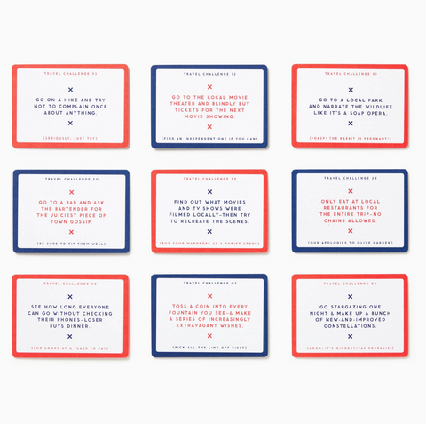 Coffee Table Games- Brass Monkey Challenge Accepted Travel Tasks Card Deck