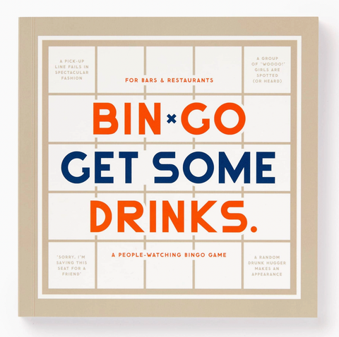 Coffee Table Games- Brass Monkey Bin-Go Get Some Drinks Bingo Book