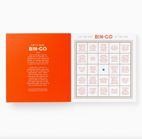 Coffee Table Games- Brass Monkey Bin-Go Get Some Drinks Bingo Book