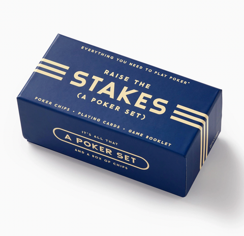 Coffee Table Games- Brass Monkey Raise the Stakes Poker Game Set