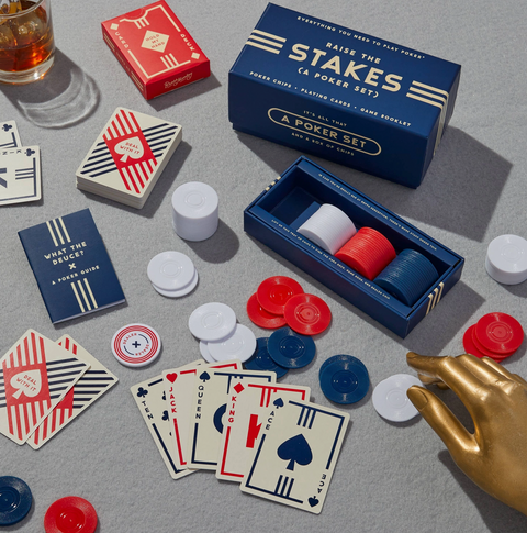 Coffee Table Games- Brass Monkey Raise the Stakes Poker Game Set