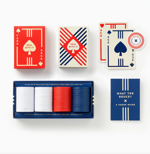 Coffee Table Games- Brass Monkey Raise the Stakes Poker Game Set