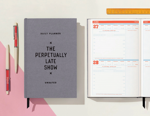 Perpetually Late Show Undated Standard Planner