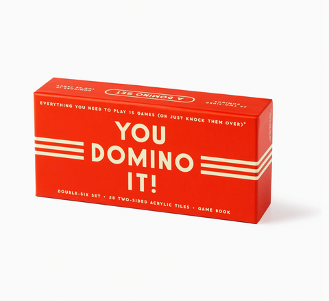 Coffee Table Games- Brass Monkey You Domino It! Domino Game Set