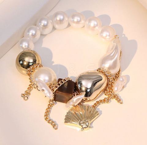 Chunky Beaded Beach Bracelet