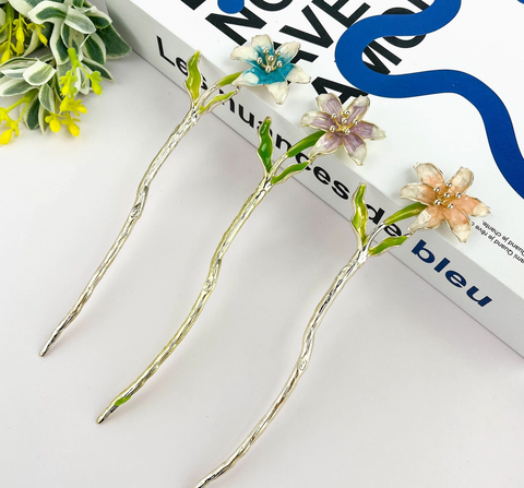 Lilly Flower Hair Pin -Options
