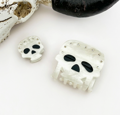 Skull Hair Claw Clip