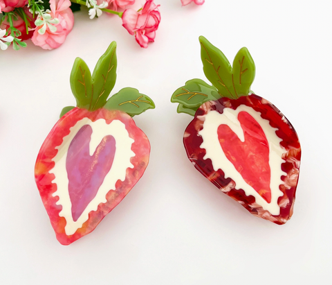 Strawberry Love Hair Claw Clip-options