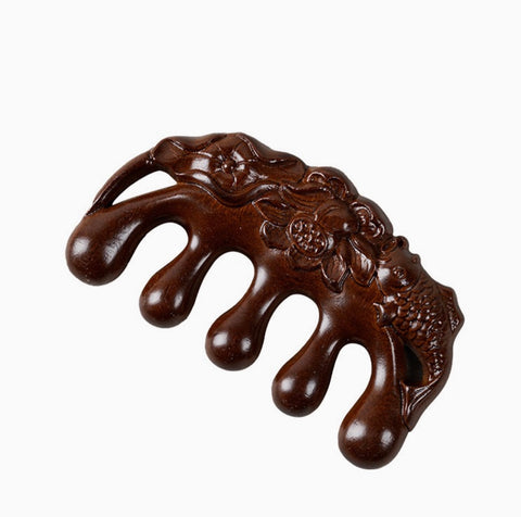 Wooden Massage Comb with Wide Tooth/ Scalp Massager-Options