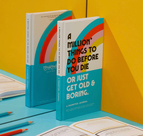 Brass Monkey Coffee Table Book- A Million Things To Do Before You Die -Prompted Journal