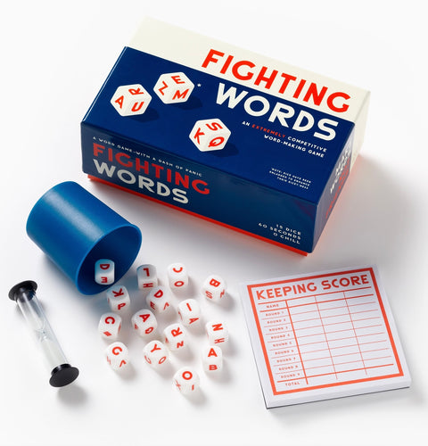 Coffee Table Games- Brass Monkey Fighting Words Dice Game
