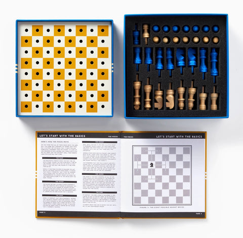 Coffee Table Games-Brass Monkey Say Yes To the Chess Game Set