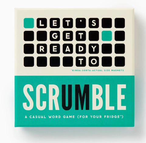 Coffee Table Games-Brass Monkey Scrumble Magnetic Fridge Game