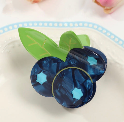 Blueberry Hair Claw Clip