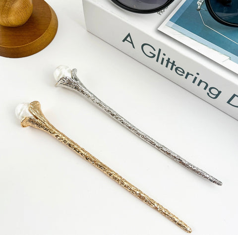 Pearl Metal Hair Pin -Options