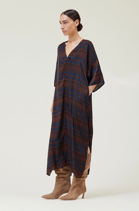 Satin Print Tunic Dress