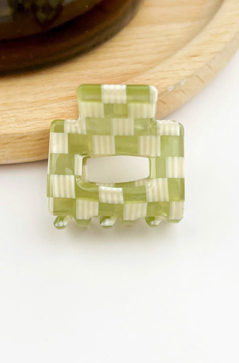 Tiny Simple Mini Square Hair claw clip -Options