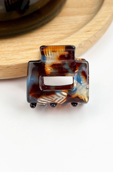 Tiny Simple Mini Square Hair claw clip -Options
