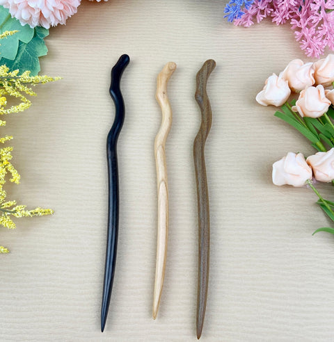 Wooden Sandalwood Hair Pin-Options