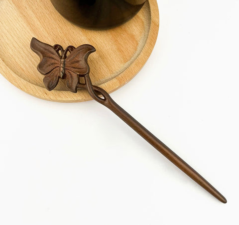 Butterfly Wooden Hair Pin/Stick  -Options